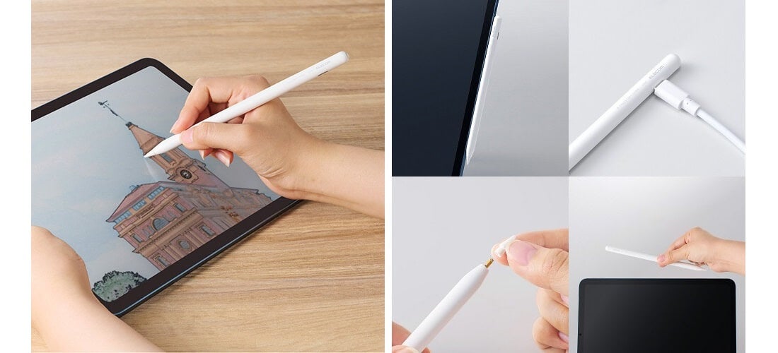 ケーブルとワイヤレスの2Way充電!iPadの側面に吸着させるだけで充電ができるiPad用タッチペンを新発売
