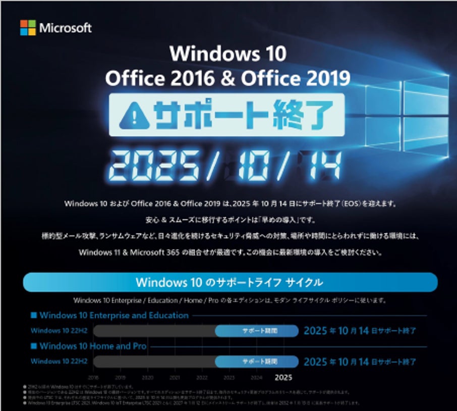 【法人様向け｜Windows10サポート終了後も安心】—オフィスバスターズ ビジネスサービス室が “良質な中古オフィス機器×独自サポート” で企業のIT環境更新を支援！