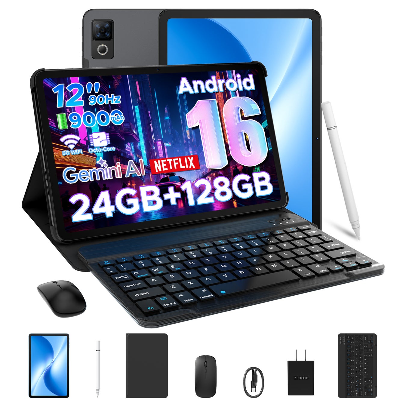 次世代AIタブレット！最新「Android 16」搭載タブレット「DOOGEE U12」日本上陸