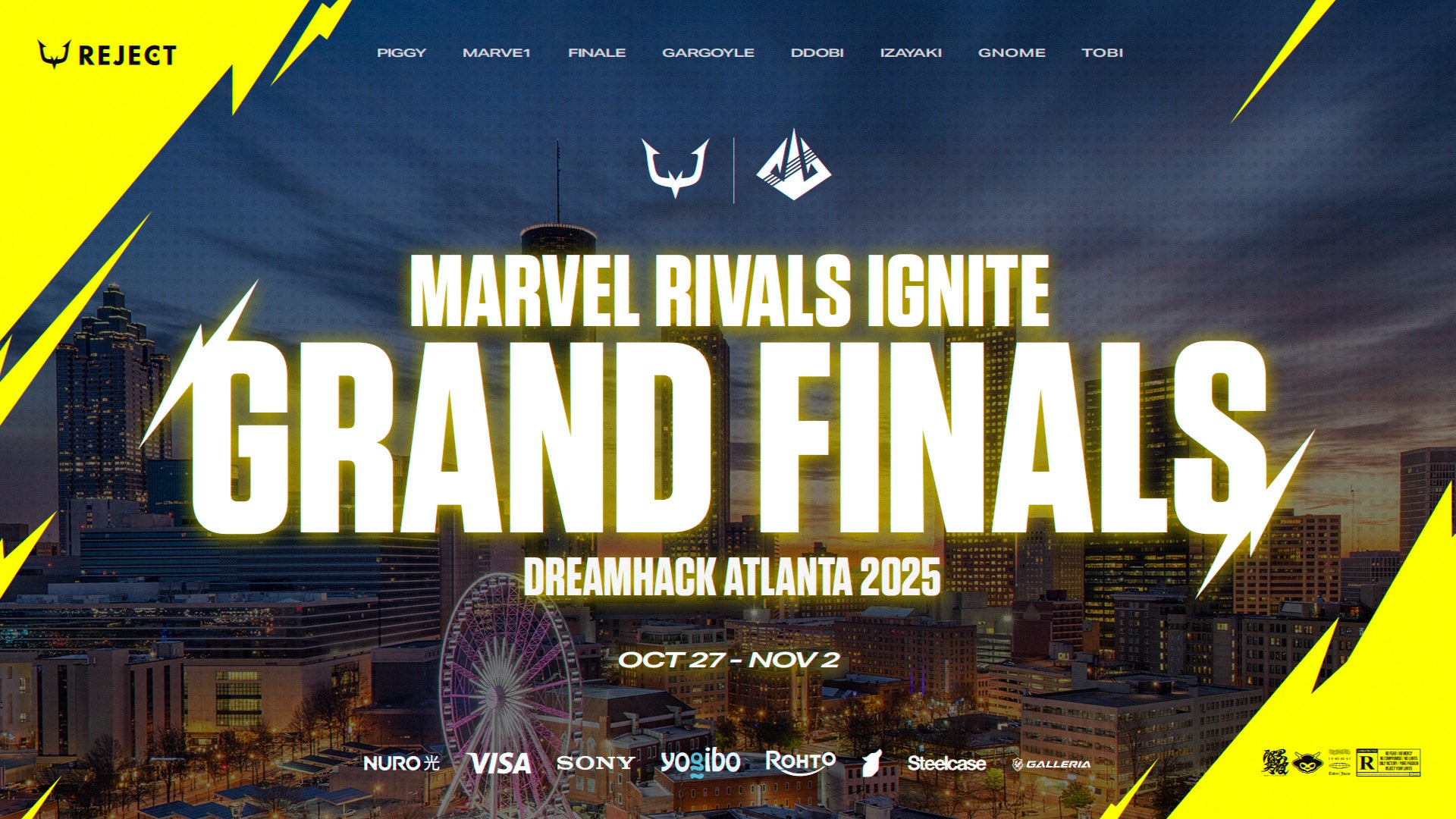 プロeスポーツチーム「REJECT」Marvel Rivals部門が『Marvel Rivals Ignite 2025: Grand Finals』に出場