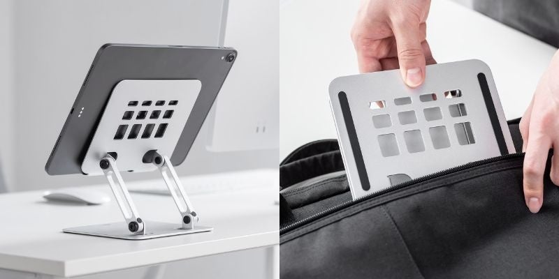 作業も視聴も、あなたの角度にフィット！自由自在に調整できるアルミ製タブレットスタンドを10月29日に発売