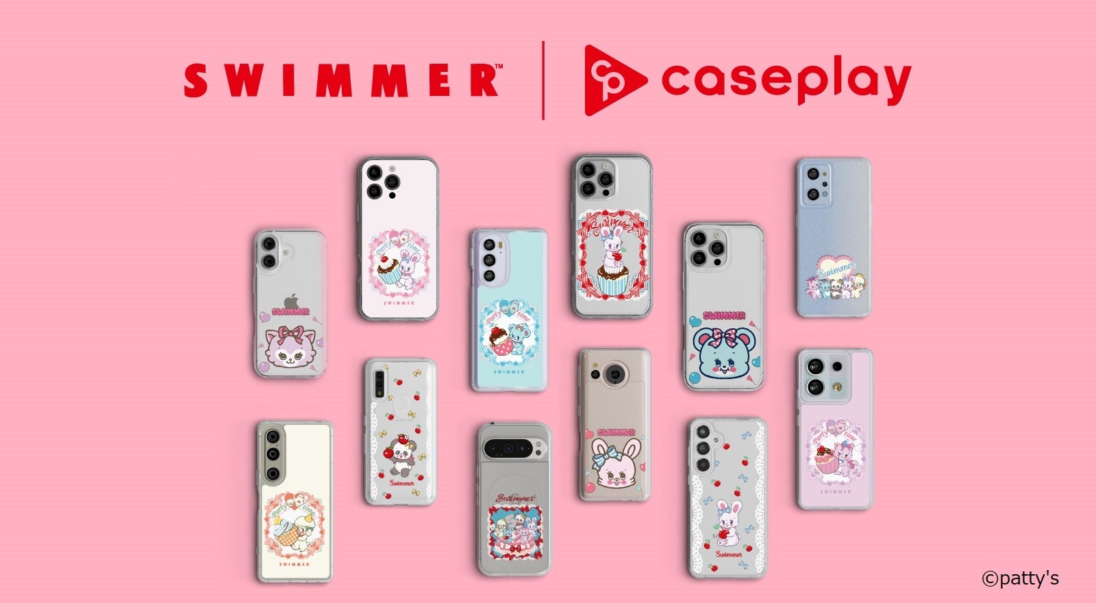 「SWIMMER」のスマートフォンケースがcaseplayから新登場！新キャラクター「プーキー」のデザインもラインナップ♪