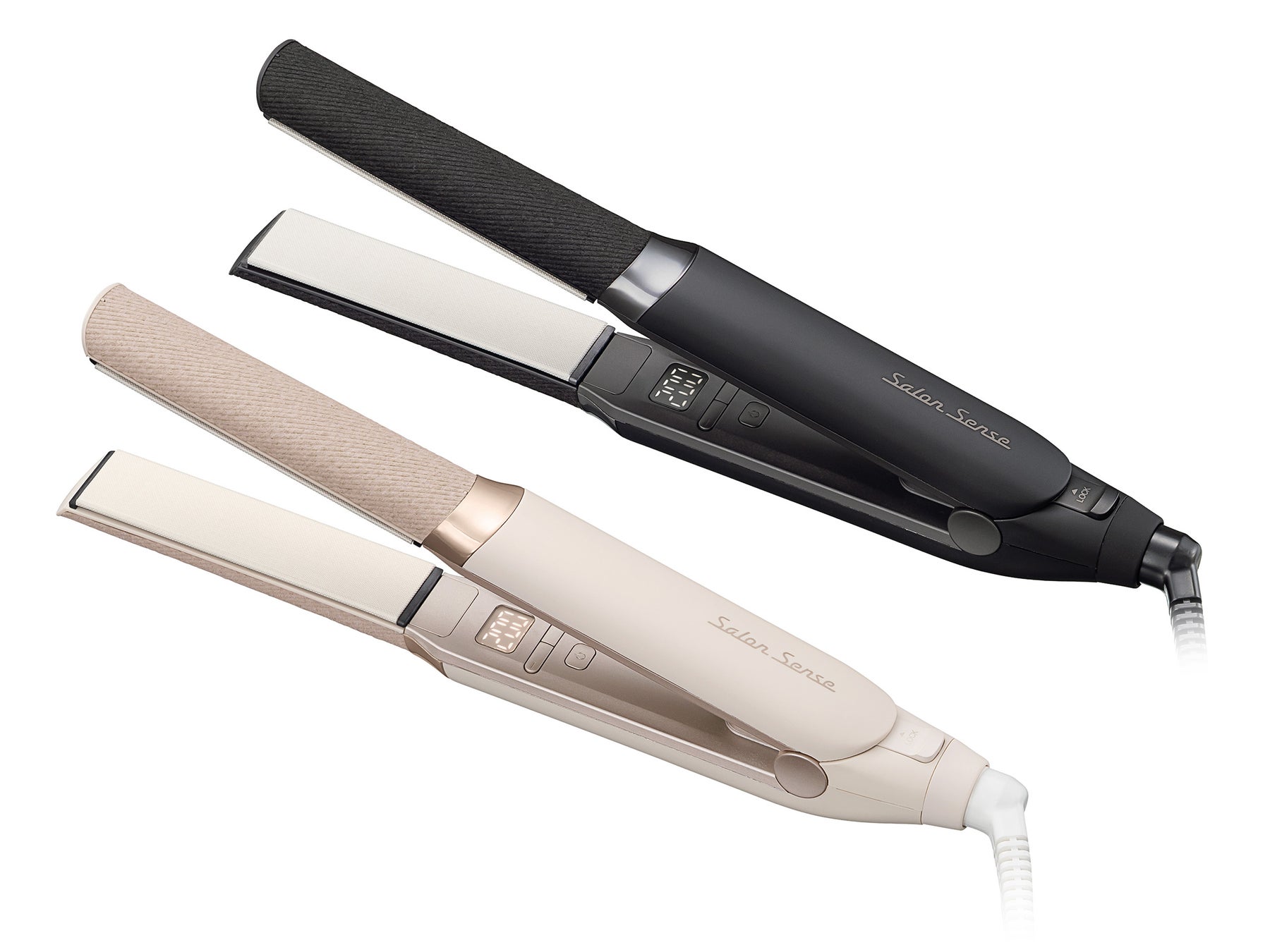 『サロンセンス』シリーズより、薄型ヘッド＋耐熱フェルト採用で前髪や顔回りにも使いやすい「マイナスイオンストレートアイロン」新発売！