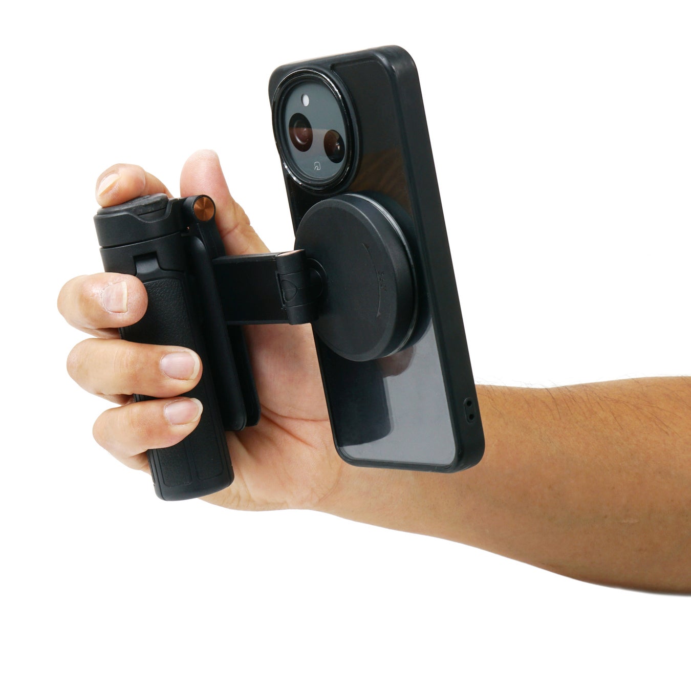 グリップ、テーブル三脚、自撮り棒としてマルチに活用できる「スリック MagrippeR〈マグリッパー〉」