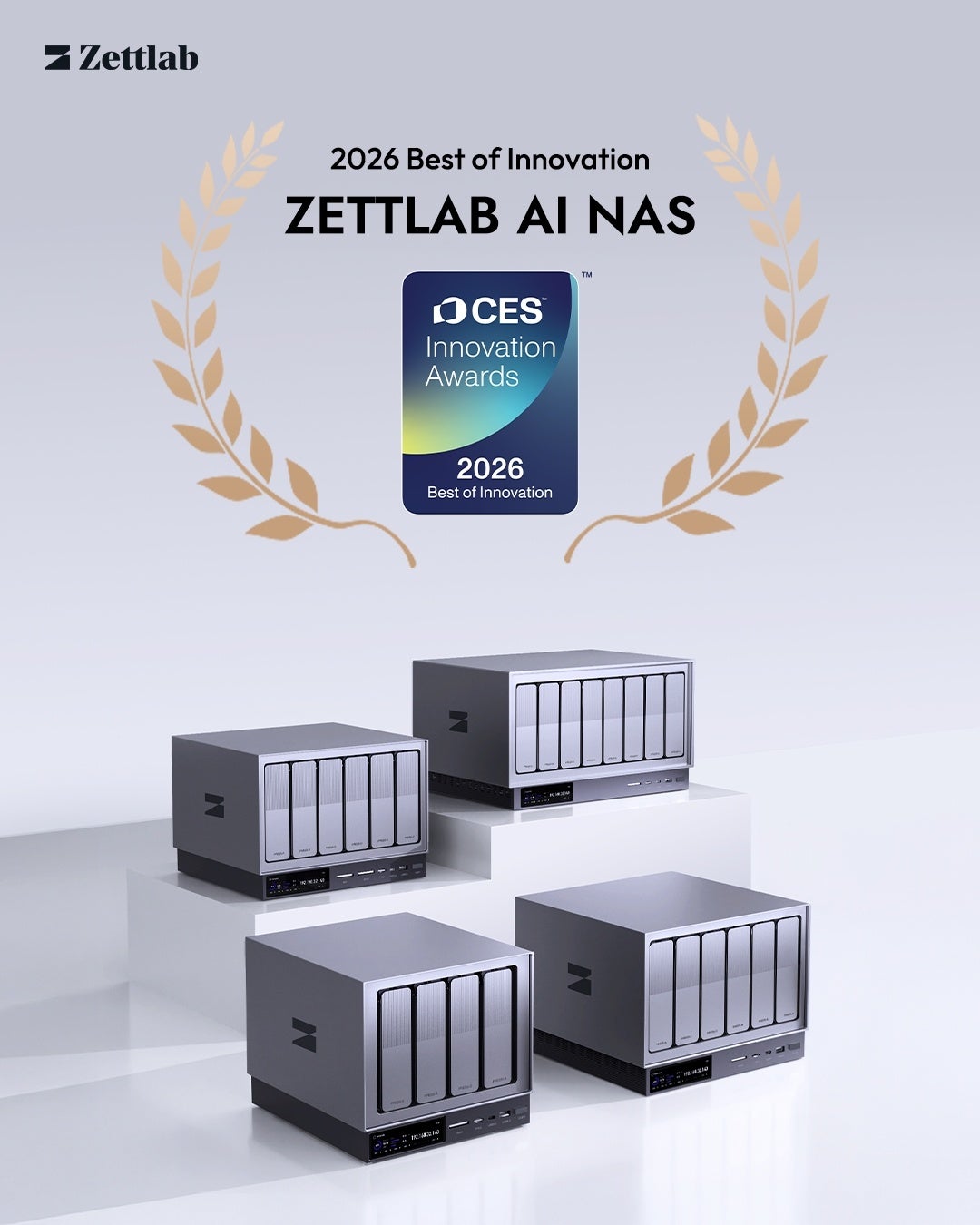 【CES 2026部門最高賞受賞】Zettlab AI NAS、12月よりMakuakeで先行販売
