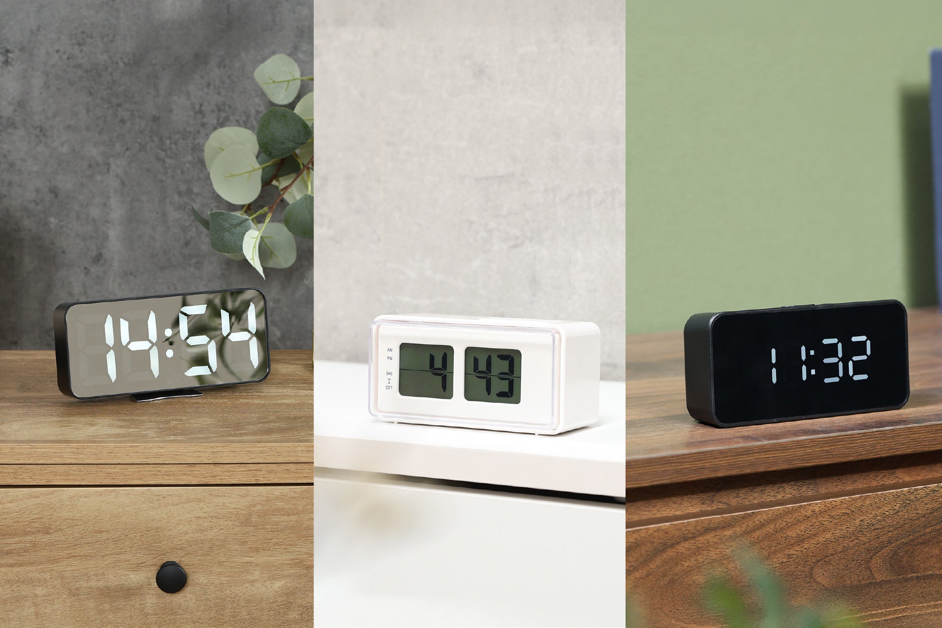 スマホに頼らない朝の目覚め。多機能な「置き型デジタル時計」新登場！