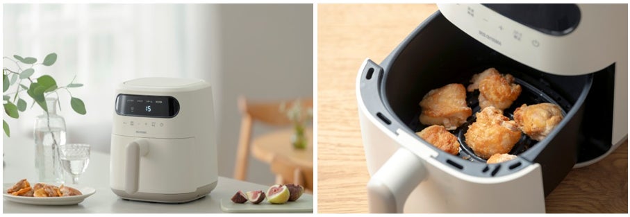 独自のスチームモードでジューシーな仕上がりに　過熱水蒸気エア フライヤーを発売