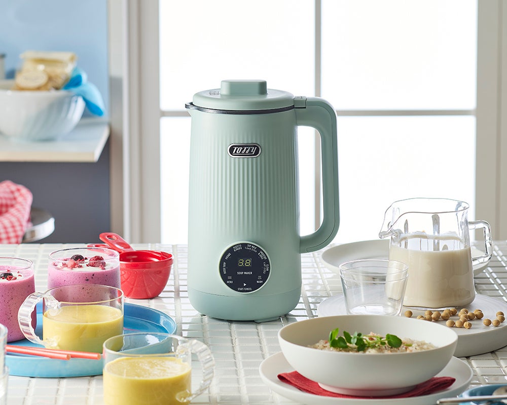 スイッチひとつで本格調理！ほったらかしでお店のような味が完成する自動調理器が新登場！「Toffy オートスープブレンダー〈セラミックコートタイプ〉」発売