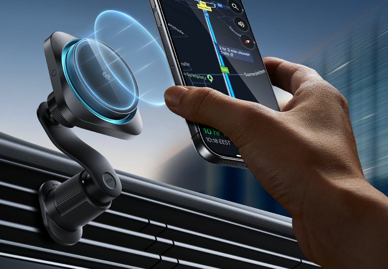 ESR、Qi2 25W認証で悪路でも安定した超急速ワイヤレス充電が可能な車載ホルダー『OmniLock』発売