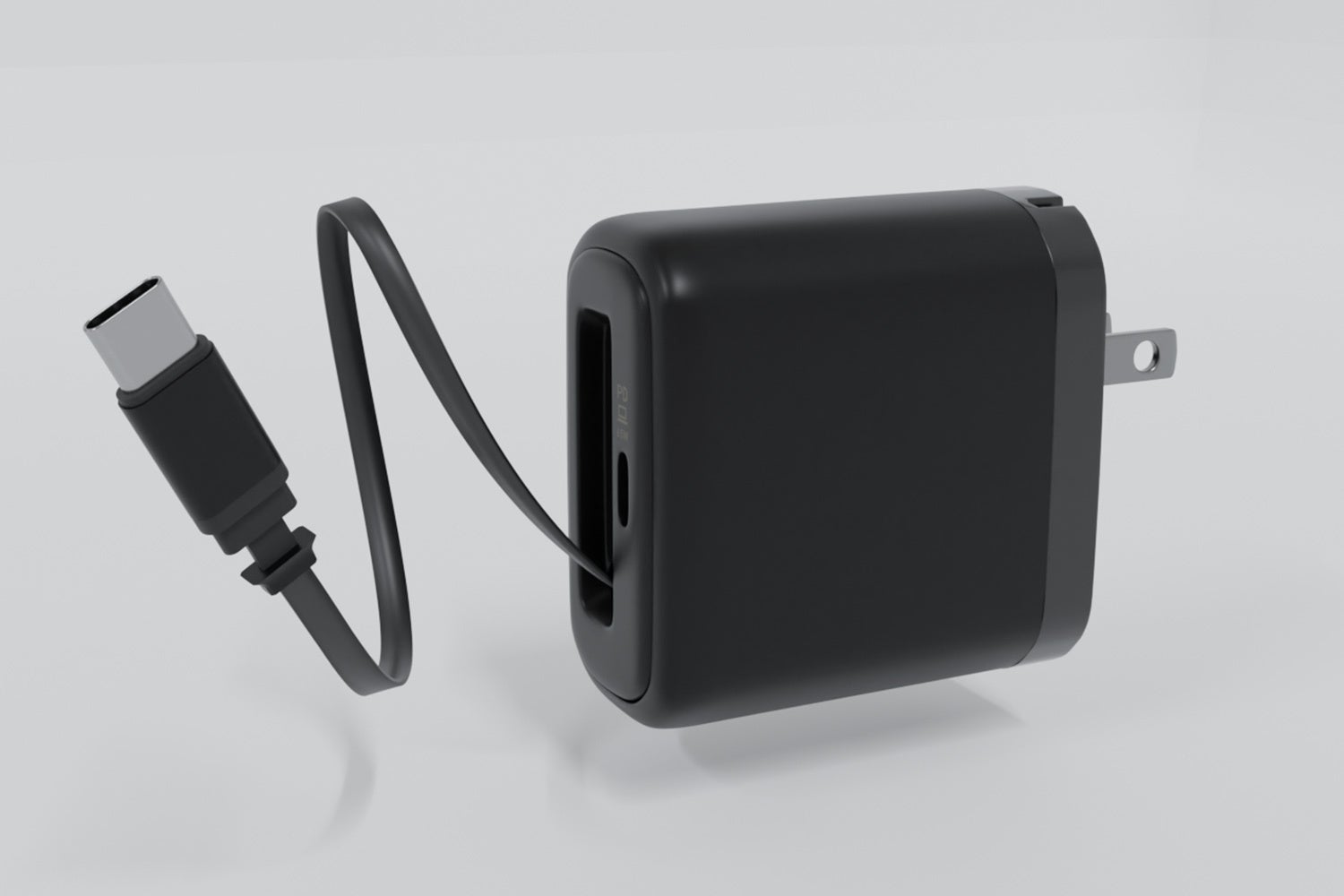 「ケーブル忘れた！」とおさらば。巻取りケーブル一体型AC充電器『OEC-APD65C2RG-BK』を発売