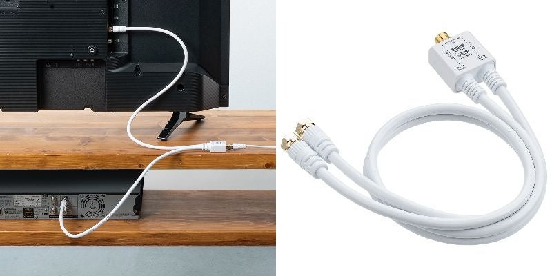 テレビの信号を2つに分ける、4K8K対応アンテナ分配器を発売