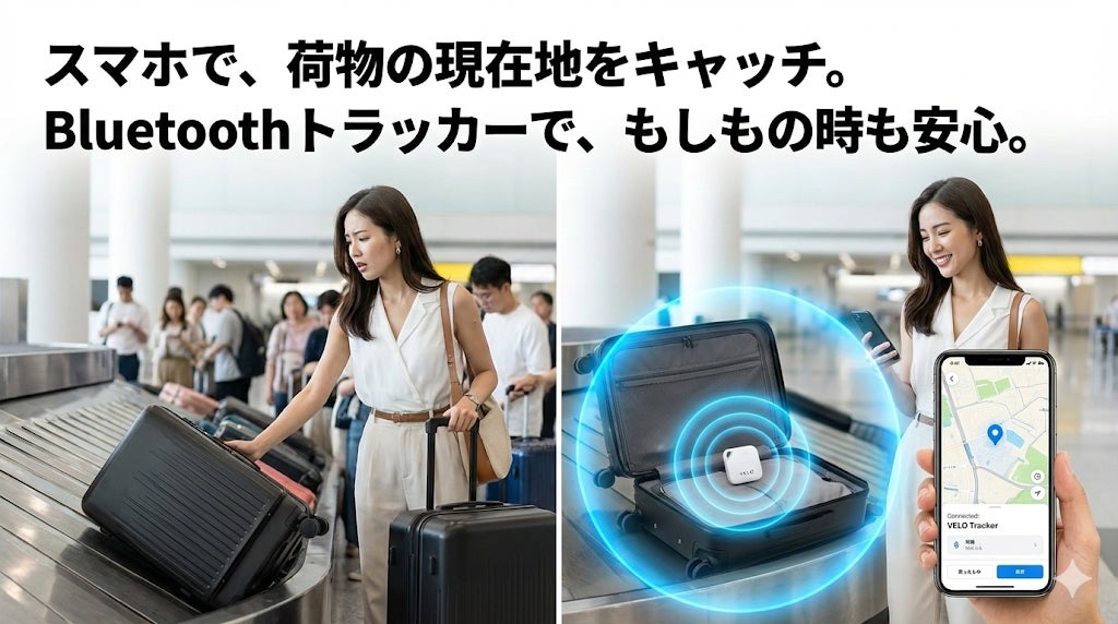 【新製品】旅の荷物が“自動”で小さくなる。北島国際貿易、MOOBOTブランドより「スマート真空圧縮バッグ」と「紛失防止トラッカー」を同時リリース