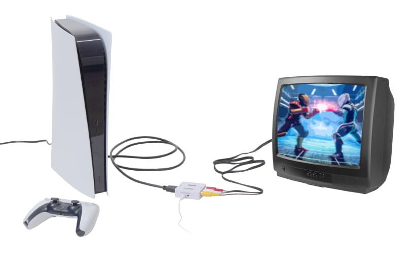 最新ゲーム機やスマホ映像をブラウン管テレビや車載モニターでアナログ出力『HDMIをコンポジットへ変換するアダプタ』を発売