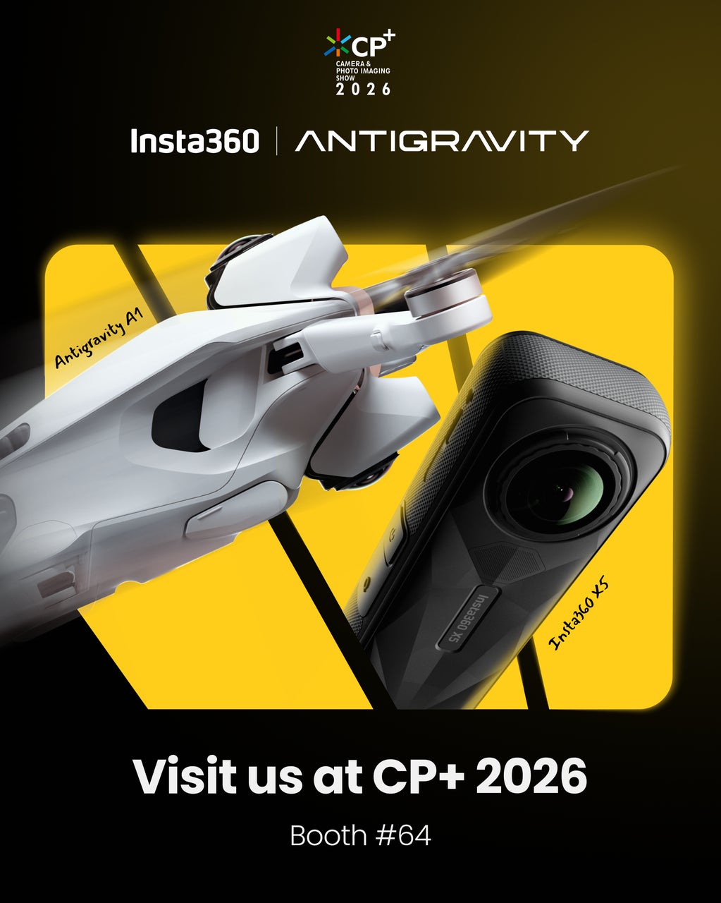 【Insta360 × Antigravity】CP+2026にて共同出展！