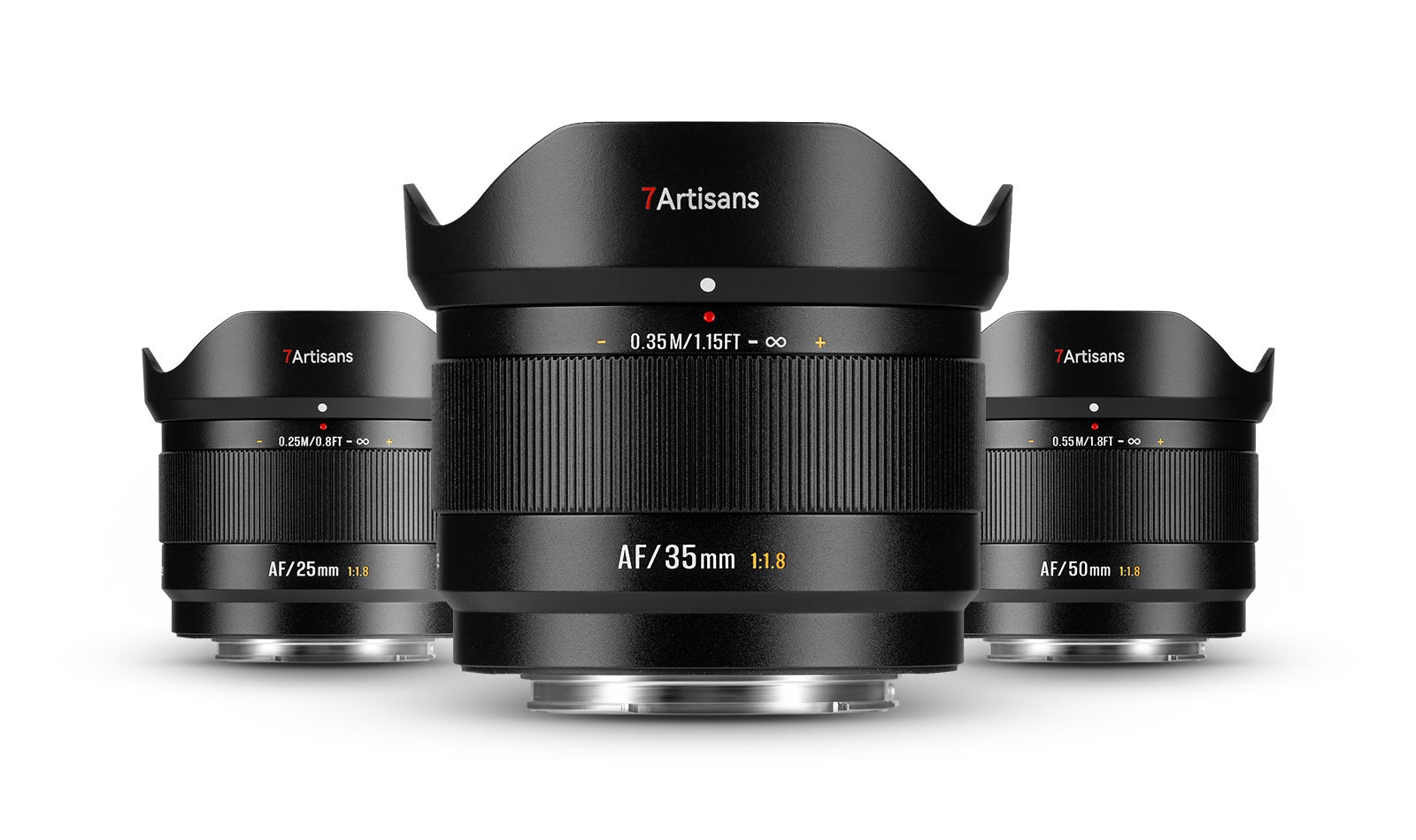 「小さなボディに、大きな創造力」軽量コンパクトな統一デザイン 七工匠 7Artisans 25/35/50mm F1.8 AF APS-C LITE シリーズ「ソニーE/富士フイルムX」