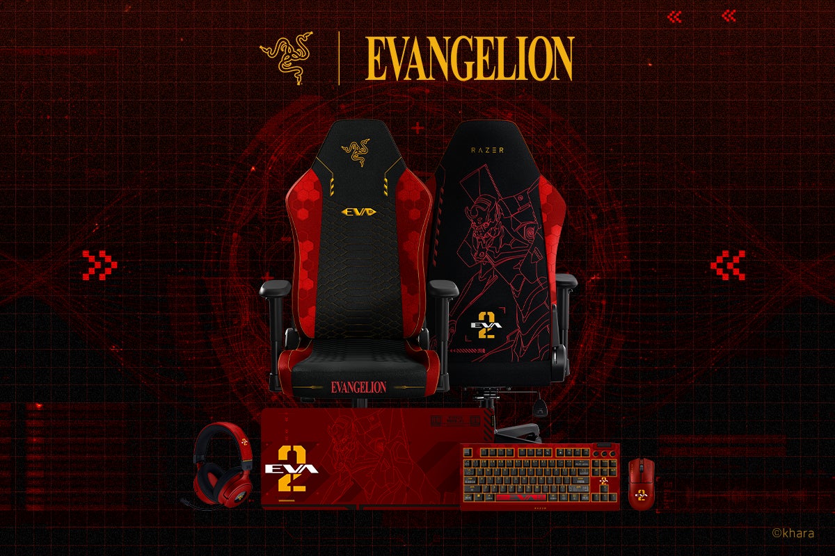 RAZER | EVANGELION エヴァ2号機コレクション 国内発売決定ゲーミングキーボード、ゲーミングマウス、ゲーミングヘッドセット、ゲーミングマウスパッド、ゲーミングチェア