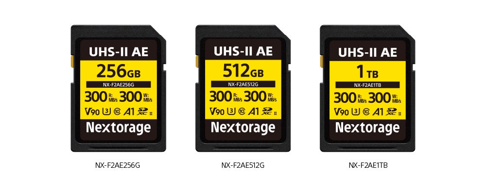 SDXC UHS-II メモリーカード「NX-F2AE シリーズ」開発のお知らせ