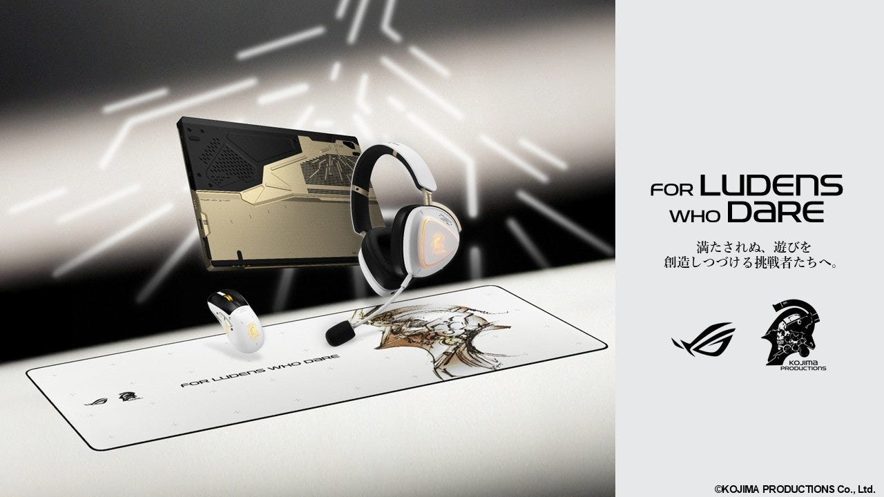 ROGとKOJIMA PRODUCTIONSのコラボレーションが実現した2-in-1ゲーミングノートPC「ROG Flow Z13-KJP」およびゲーミングデバイス3製品の予約開始