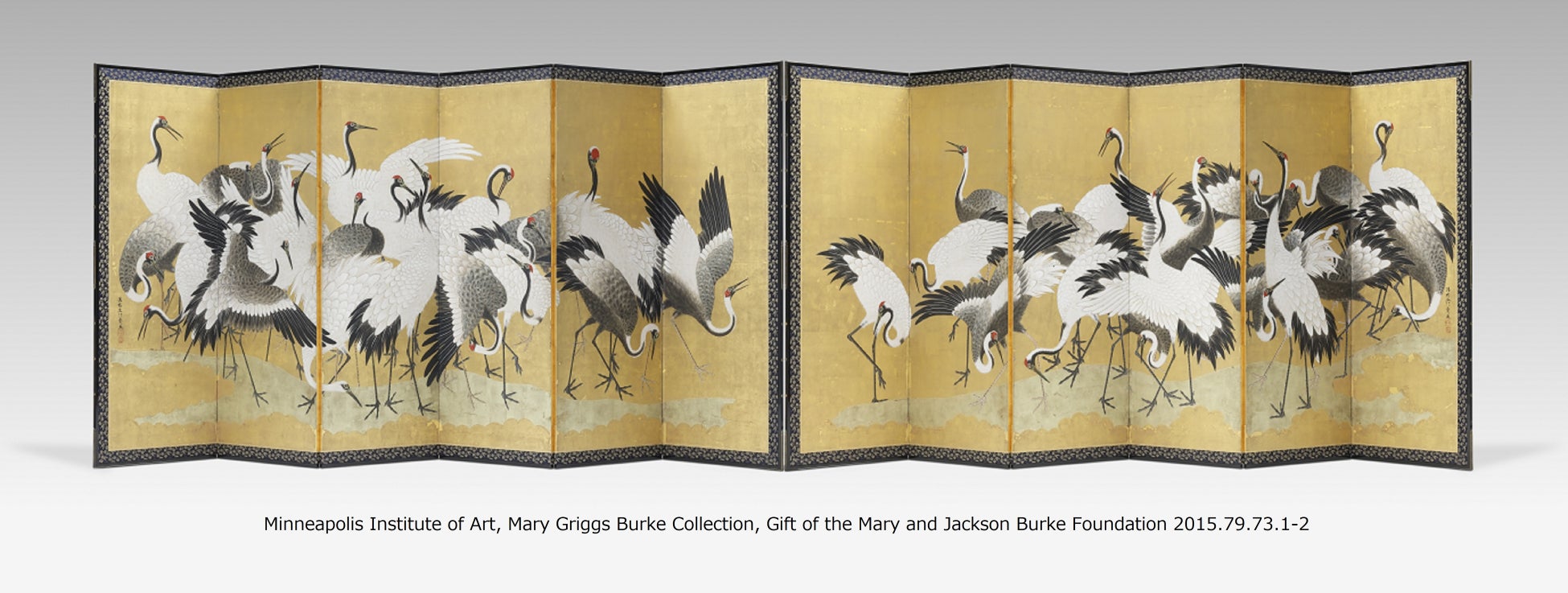 ミネアポリス美術館蔵「群鶴図屏風」の高精細複製品を兵庫県立歴史博物館に寄贈　綴プロジェクトで石田幽汀ゆかりの地への里帰りを実現