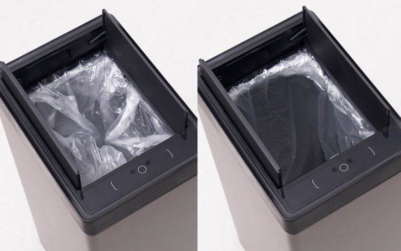 もう袋を手で広げない。ファンの風で「ピタッ」と密着、自動展開。『袋を自動で広げるゴミ箱「PITA BOX」30L』を発売