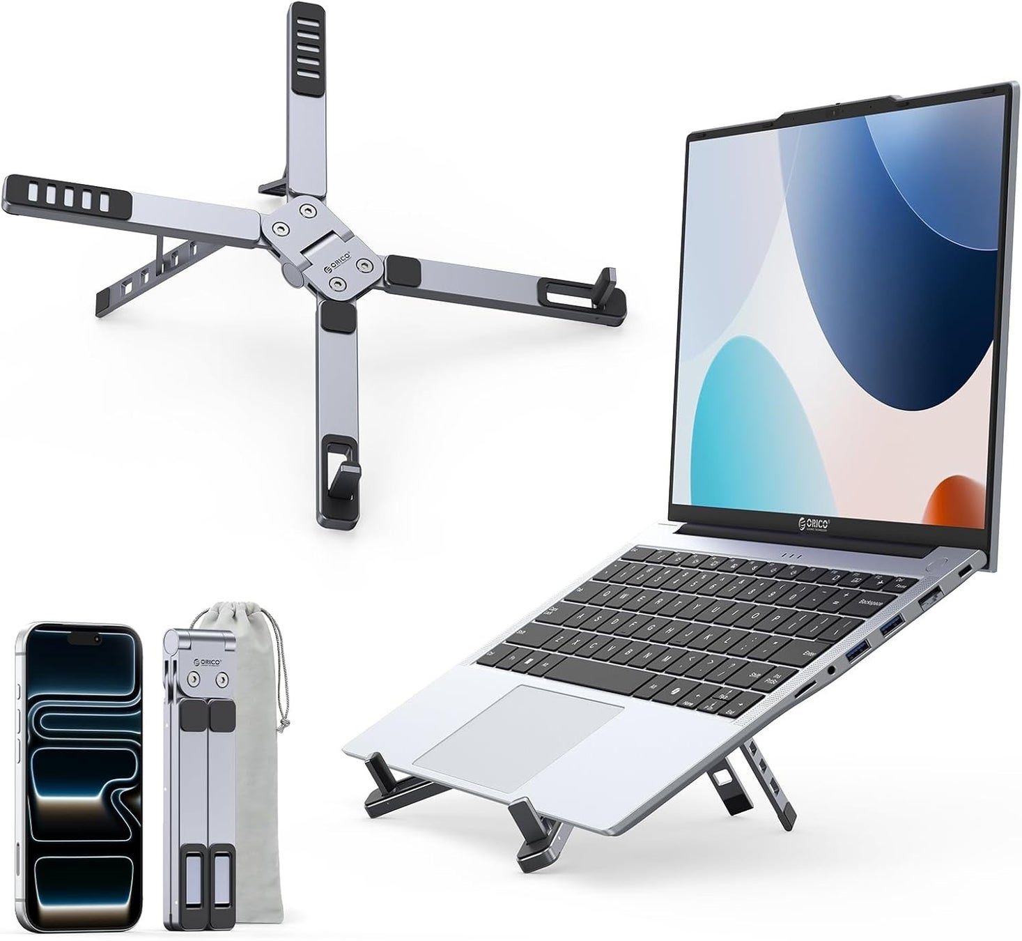 【新品上市】ORICO 折りたたみ式ノートPCスタンド PN1