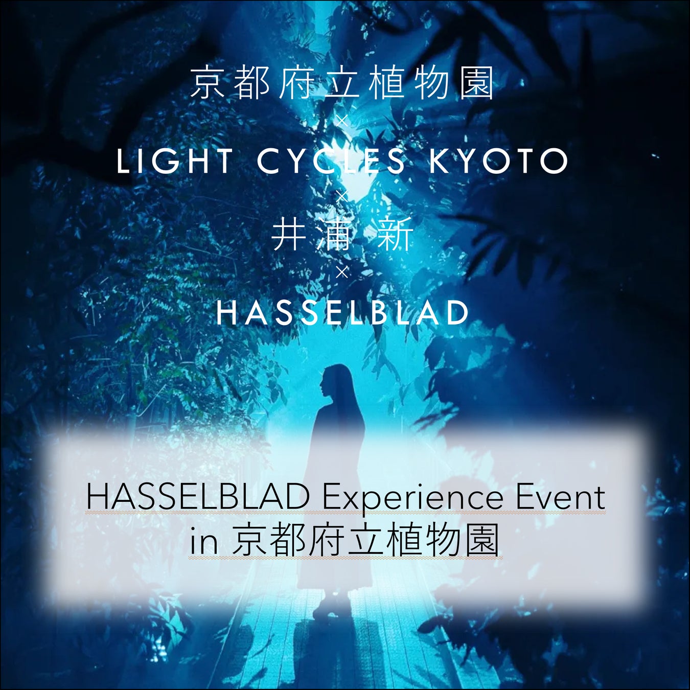 HASSELBLAD｜井浦新さんトークショー＆機材貸出イベントを3月21日（土）京都府立植物園で開催