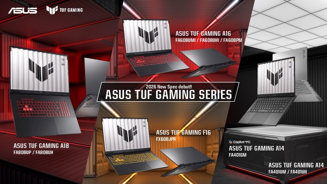 NVIDIA® GeForce RTX™ 50シリーズ Laptop GPUを搭載したASUS TUF GamingシリーズノートPCを4製品12モデル追加
