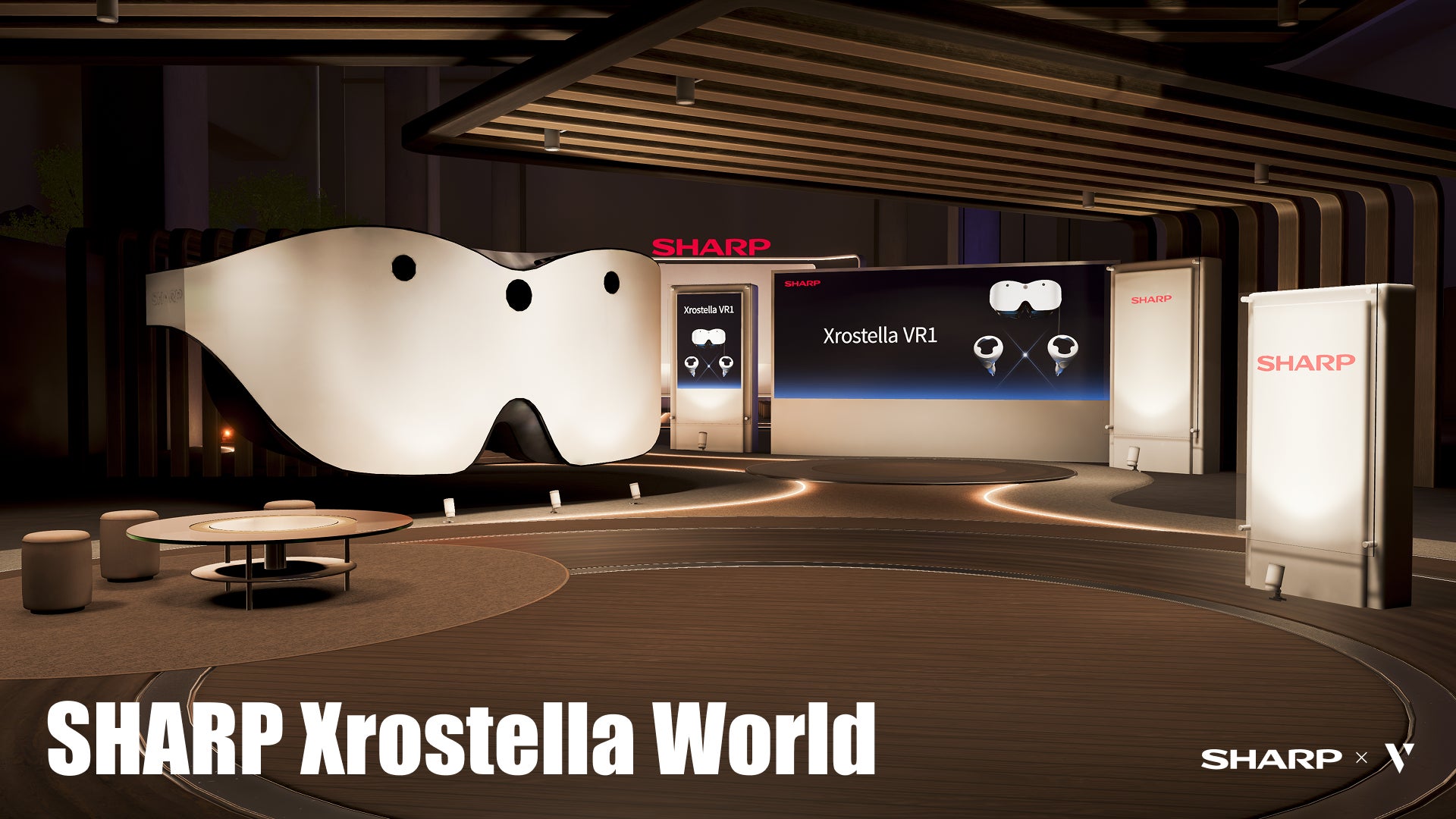 株式会社Vが手掛けた特設ワールドが公開！　シャープのVRグラス「Xrostella VR1」のクラウドファンディングも同時に開始