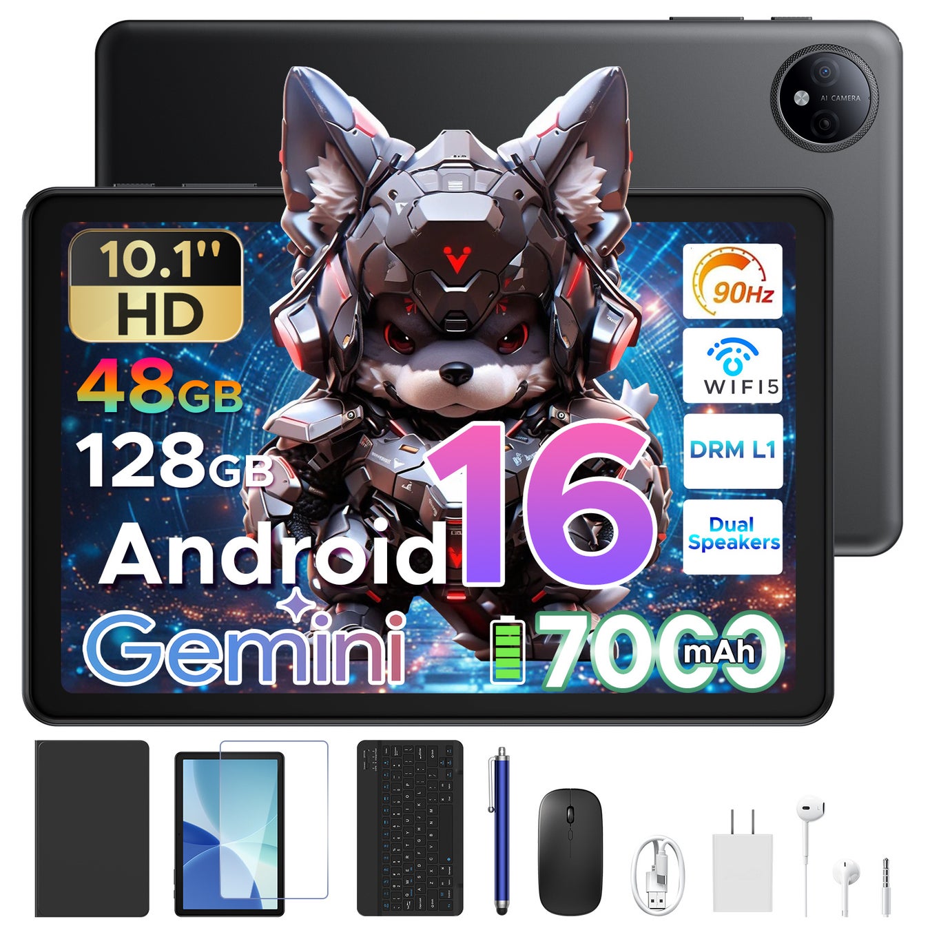 【楽天市場で4,000円OFF】全部入りで13,900円！Android 16×AI搭載の高コスパ10インチタブレット「Aorlym P10」登場｜キーボード・マウス付き数量限定セール