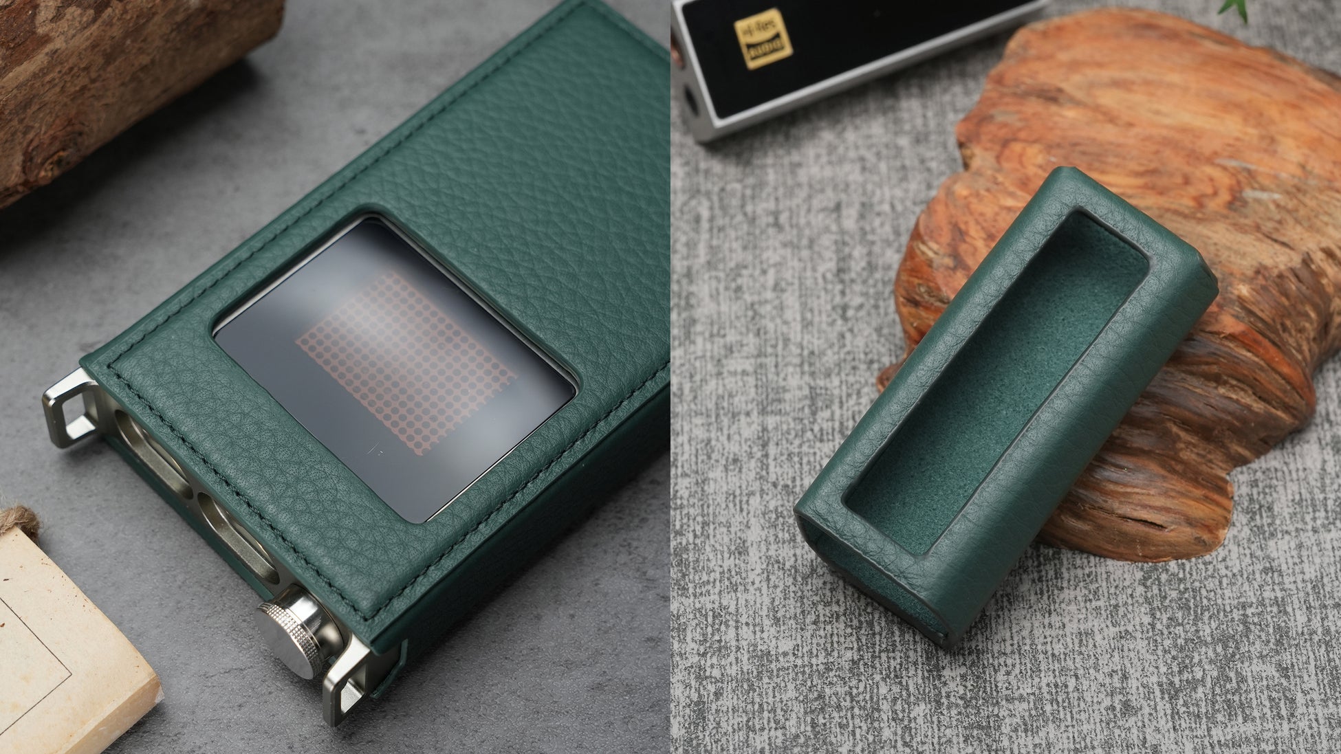 【iBasso Audio】ポータブルヘッドホンアンプ『PB6 MACAW』と、ポータブルDAC/AMP『DC04Ultra』の専用レザーケースが、2026年4月10日（金）より発売開始。