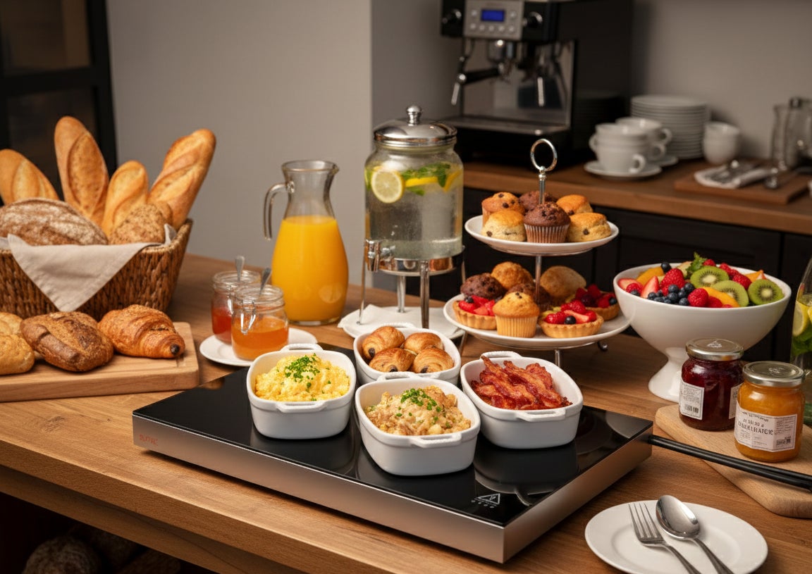 料理の「温度」が、おもてなしの質を決定付ける。 ビュッフェプレートウォーマーSVBW-60販売開始。