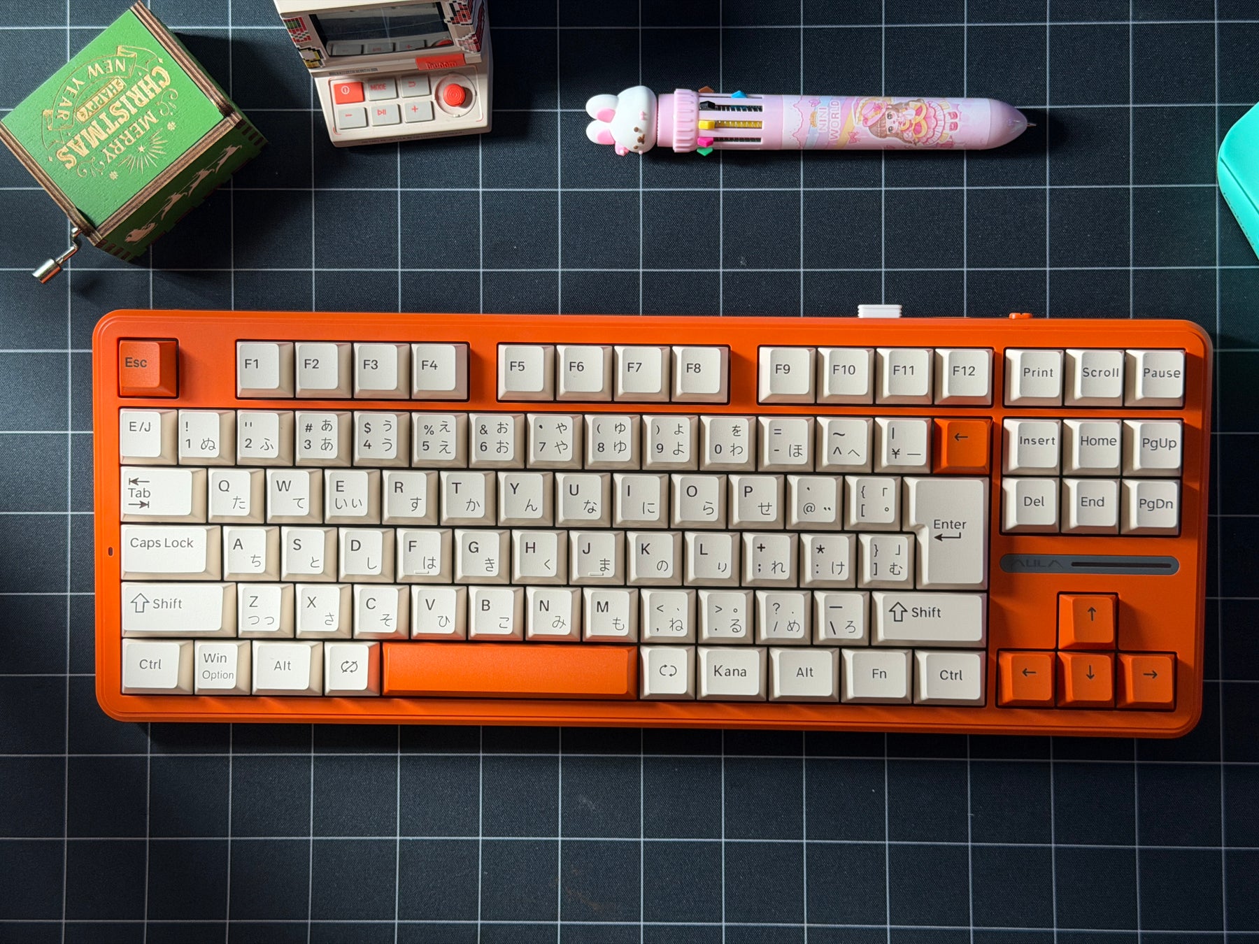 日本語入力に最適なコンパクトメカニカルキーボード：AULA F87 日本語（JIS）配列版が4月7日より日本国内で発売