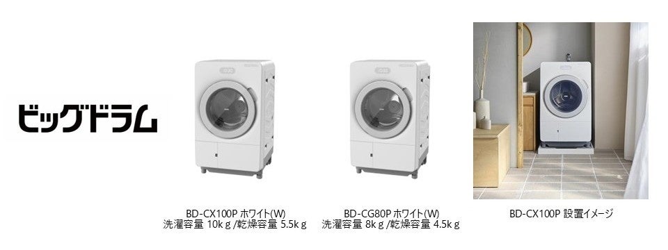 コンパクトサイズのドラム式洗濯乾燥機「ビッグドラム」を発売