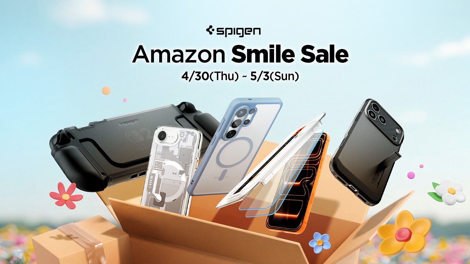 【Spigen】ゴールデンウィークはAmazonのSpigen公式サイトへ！スマイルセール開催決定！なんと話題の最新作も登場！