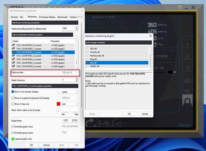 MPG Ai1300 / 1600TS PCIE5 、 最新アップデートにてMSI GPU Safeguard+とMSI Afterburner連携に対応