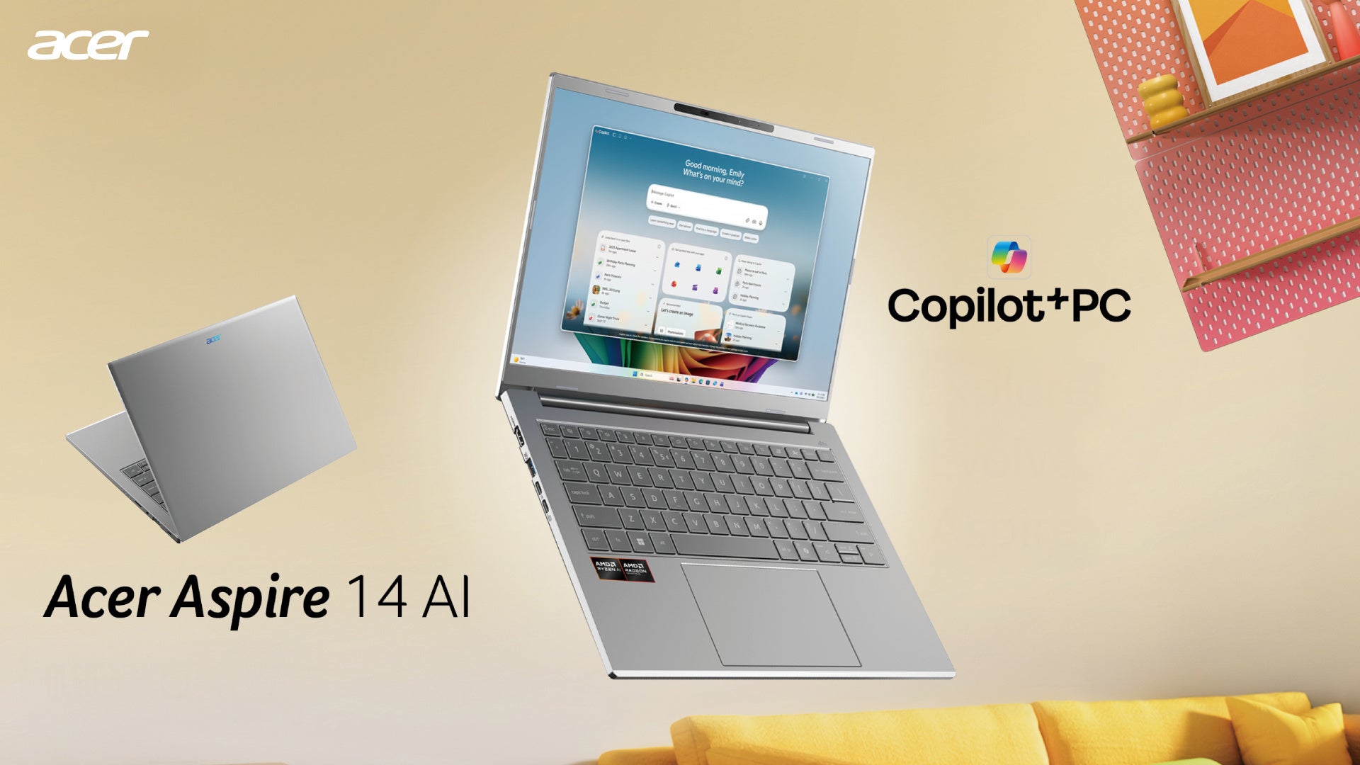 Acer、AMD Ryzen AI 400シリーズを国内で初採用した「Aspire 14 AI」2モデルを発売