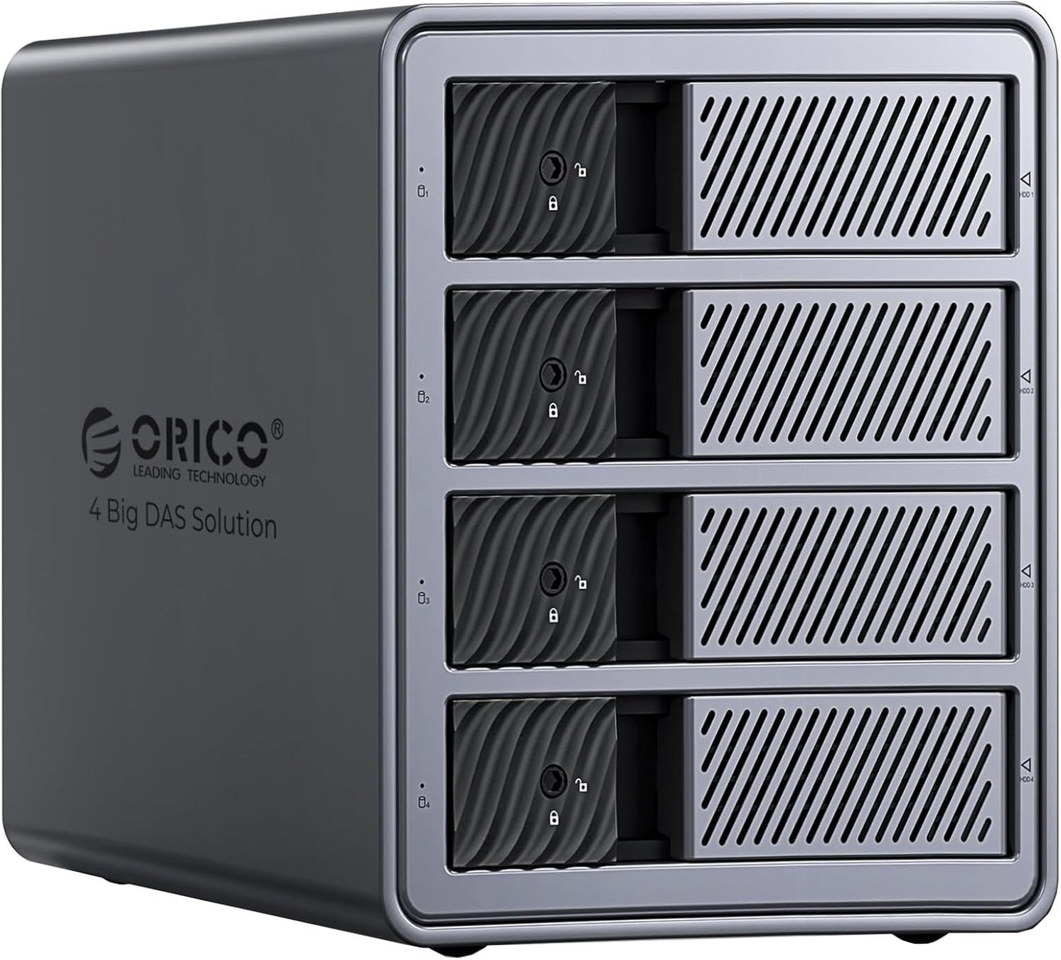 ORICO、最大88TBに対応する4ベイ・アルミ製HDDケースを発表——プラグアンドプレイ＆150W電源内蔵。放熱設計と高速転送で大容量データ管理を強力サポート