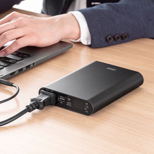 AC65W出力対応！ノートPCも充電できる薄型ポータブルモバイルバッテリーを発売