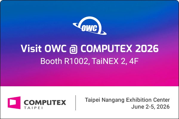 Other World Computing (OWC) COMPUTEX TAIPEI 2026にてMacおよびPC向けストレージ、接続・拡張ソリューションを展示