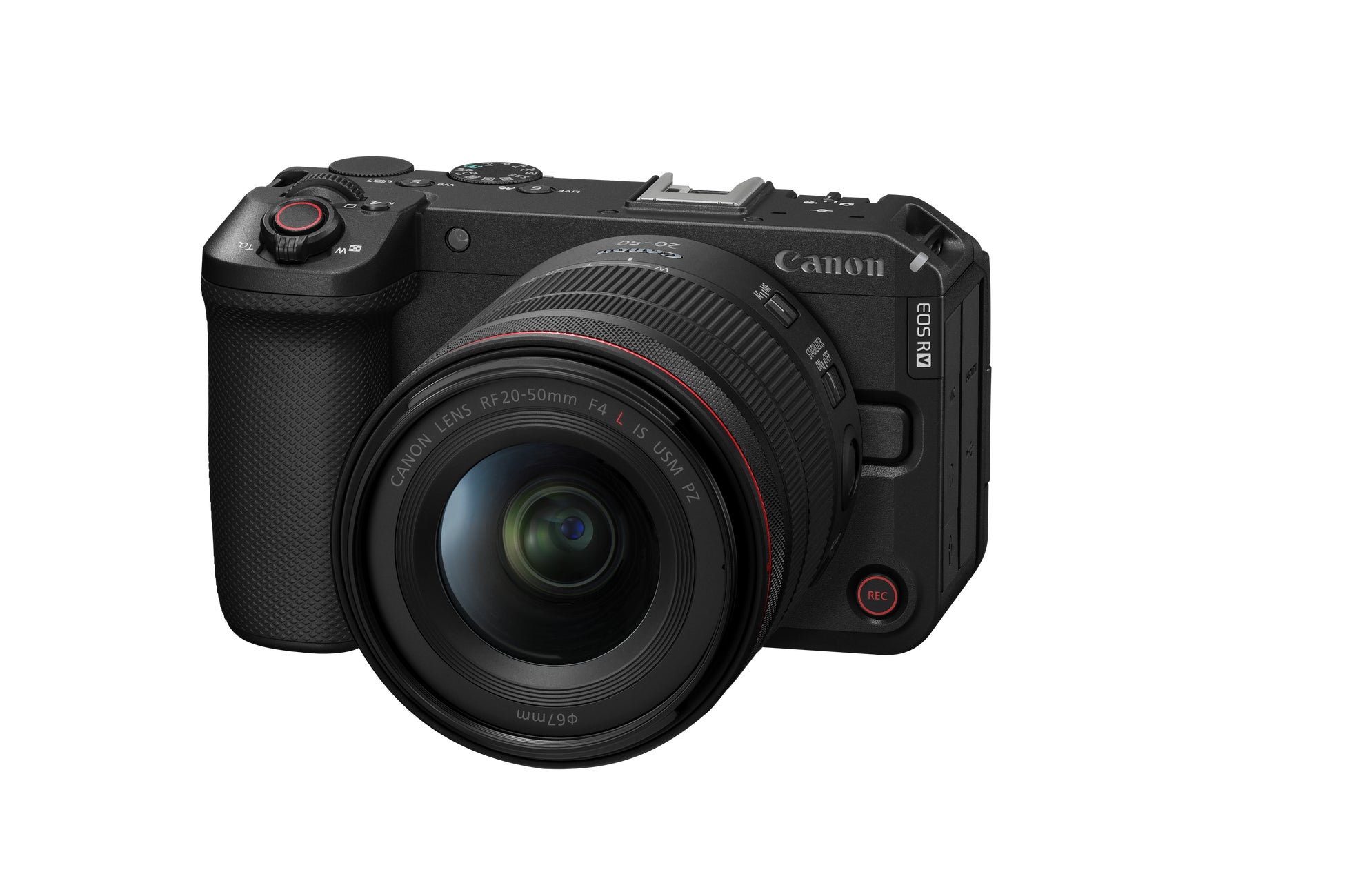 SNS時代の動画クリエイター向けのフルサイズミラーレスカメラ“EOS R6 V”とパワーズームを内蔵した標準ズームレンズ“RF20-50mm F4 L IS USM PZ”を発売