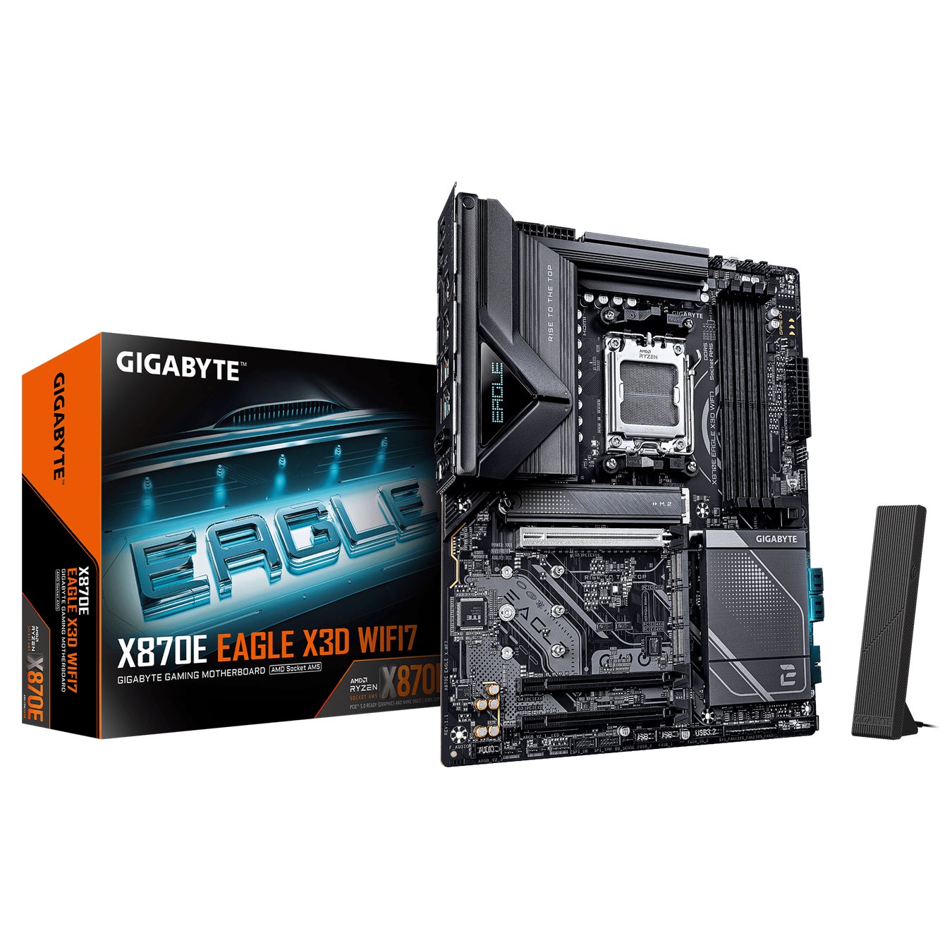 GIGABYTEより、AMD X870E チップセット搭載 ATX マザーボード「X870E EAGLE X3D WIFI7」発売