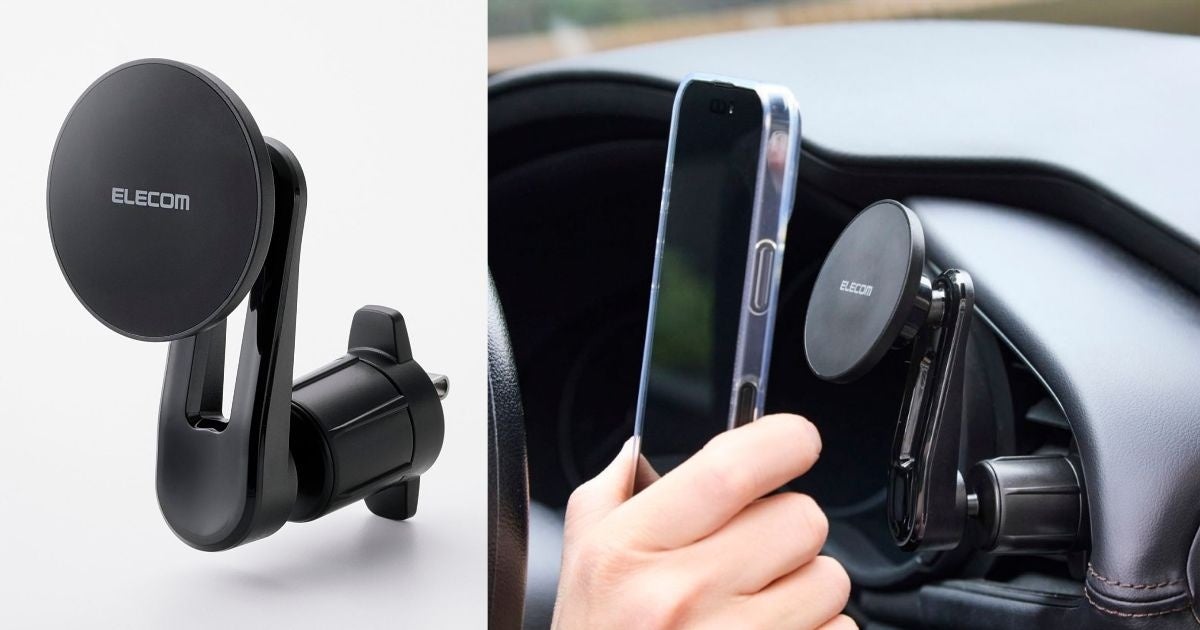 お出かけのナビ、もっと見やすく。運転時の視界を妨げない、エアコン取り付けタイプのMAGKEEP車載スマホホルダーを新発売