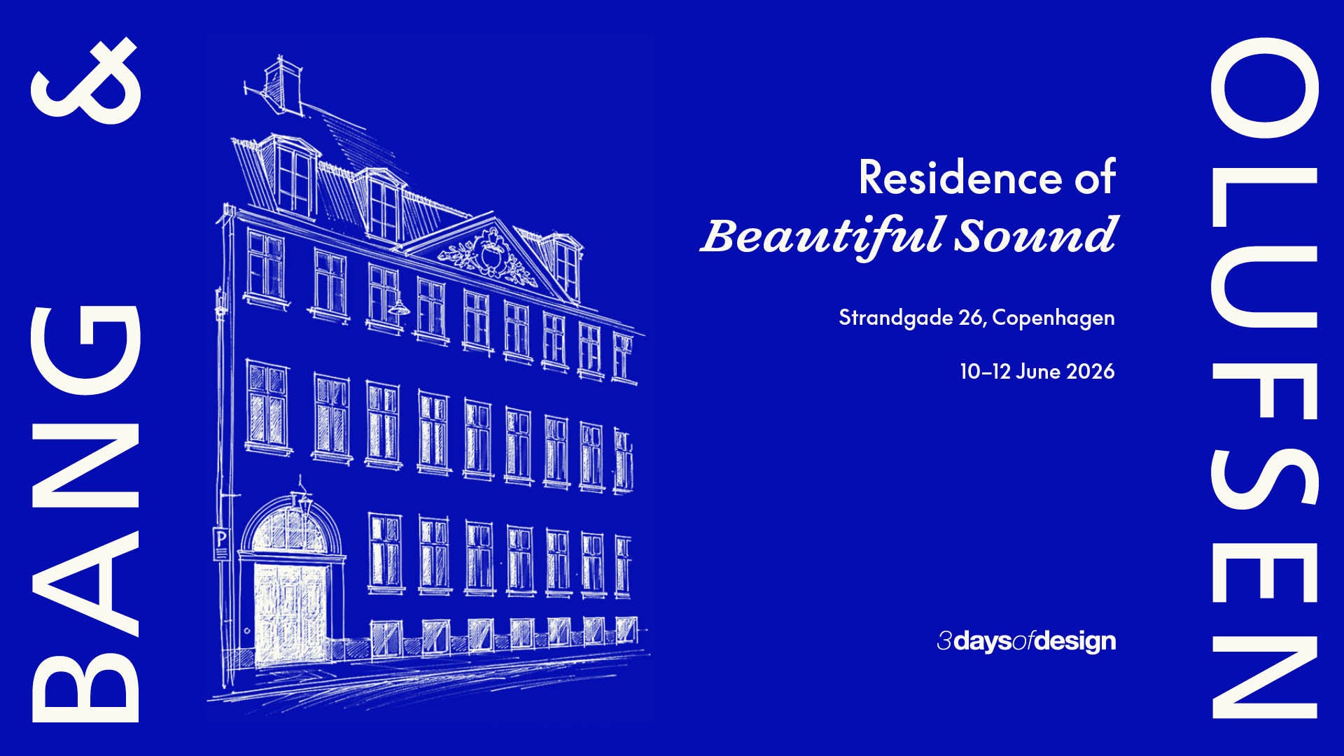 ブランド創立100周年BANG & OLUFSEN、3DAYSOFDESIGNの期間に合わせて「RESIDENCE OF BEAUTIFUL SOUND」を開催