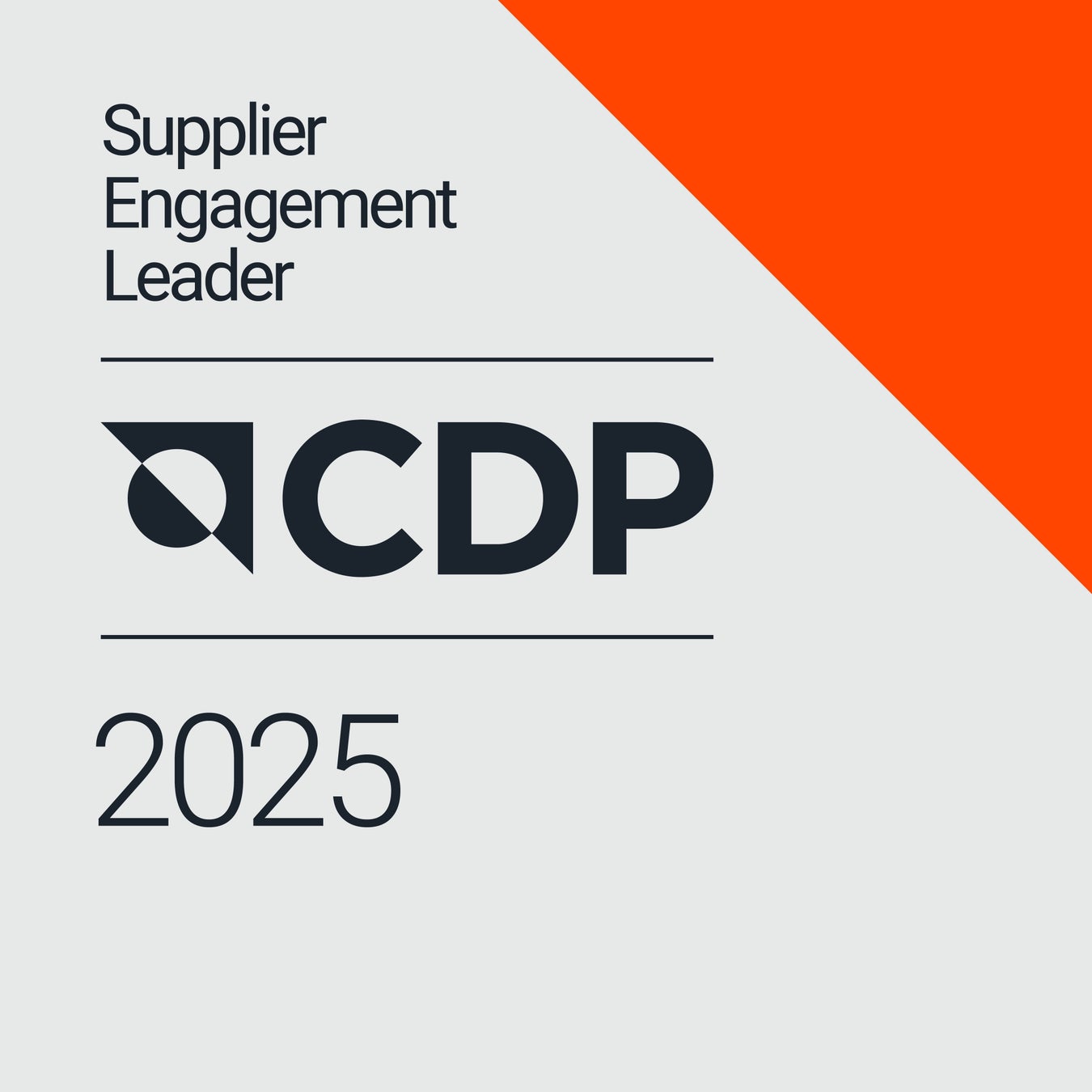 CDP2025「サプライヤーエンゲージメント評価」において最高評価の「サプライヤーエンゲージメント・リーダー」に初選定
