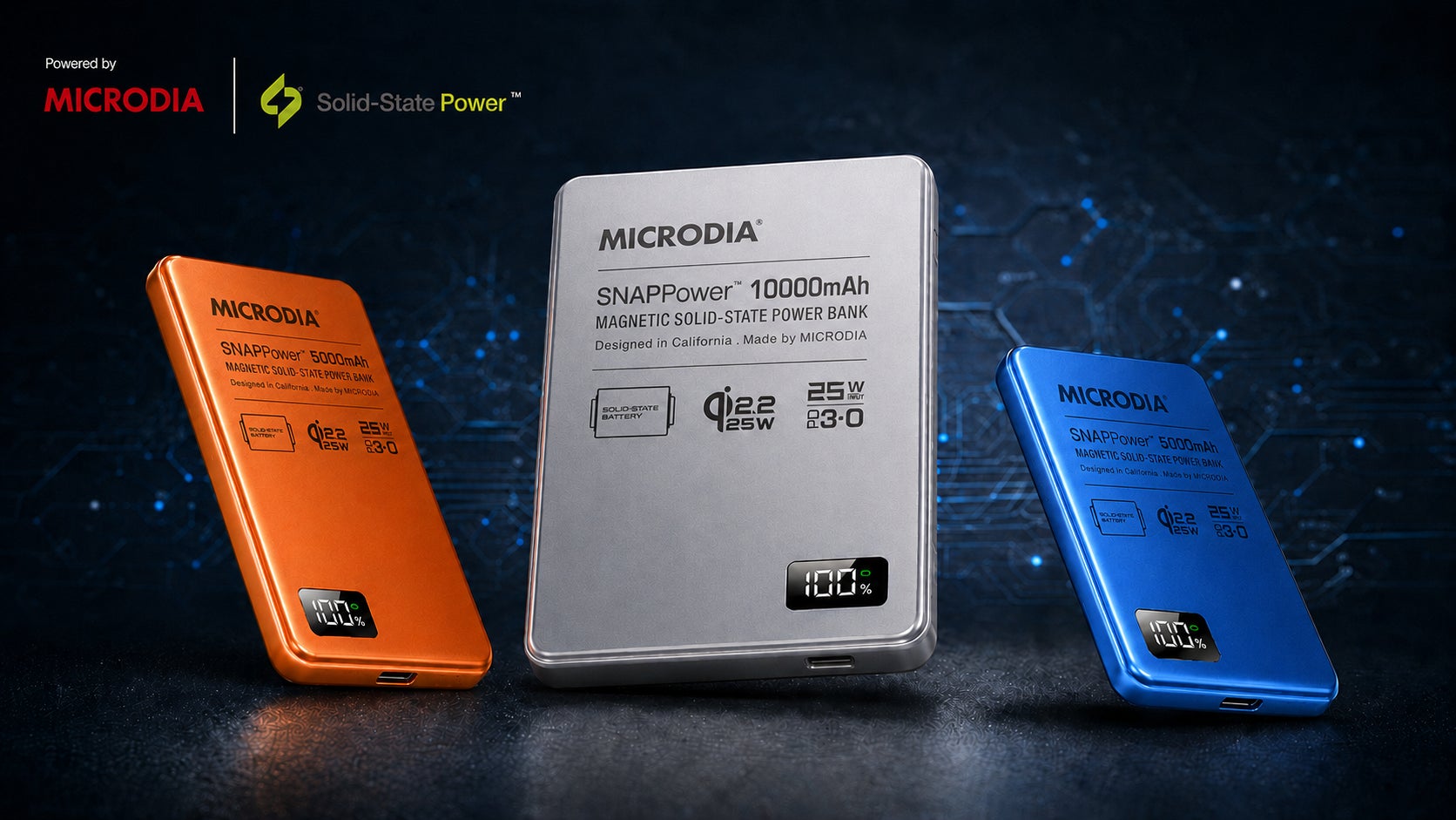 スマホ充電の安全性と薄型化を両立へ。MICRODIA、準固体電池搭載Qi2モバイルバッテリーを国内提案開始