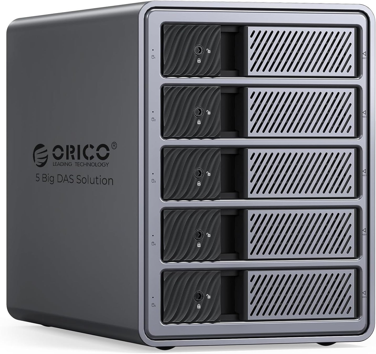 🔹 ORICO、最大110TB対応の5ベイ3.5インチHDDケースを発表⚡ 230MB/s転送・150W電源内蔵・プラグアンドプレイ・静音ファン搭載
