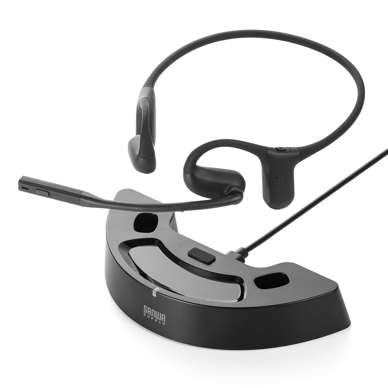 周囲の音が聞こえて安心！充電台付きオープンイヤー型Bluetoothヘッドセットを発売