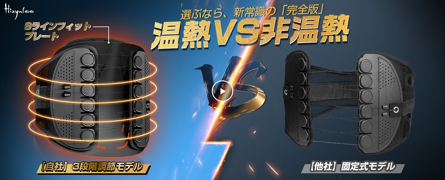 父の日の贈り物にも最適。hiayulooより、3つの使い方ができる新発想の腰サポーターが新登場