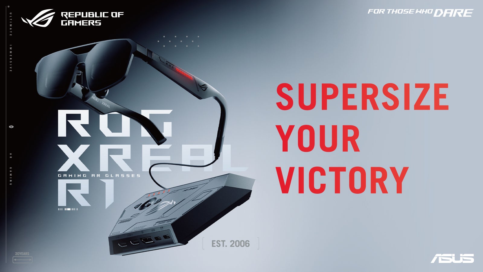 Gaming AR Glasses「ROG XREAL R1」予約販売開始!スマートグラス業界初!リフレッシュレート240Hzで驚くほど滑らかなゲーム体験