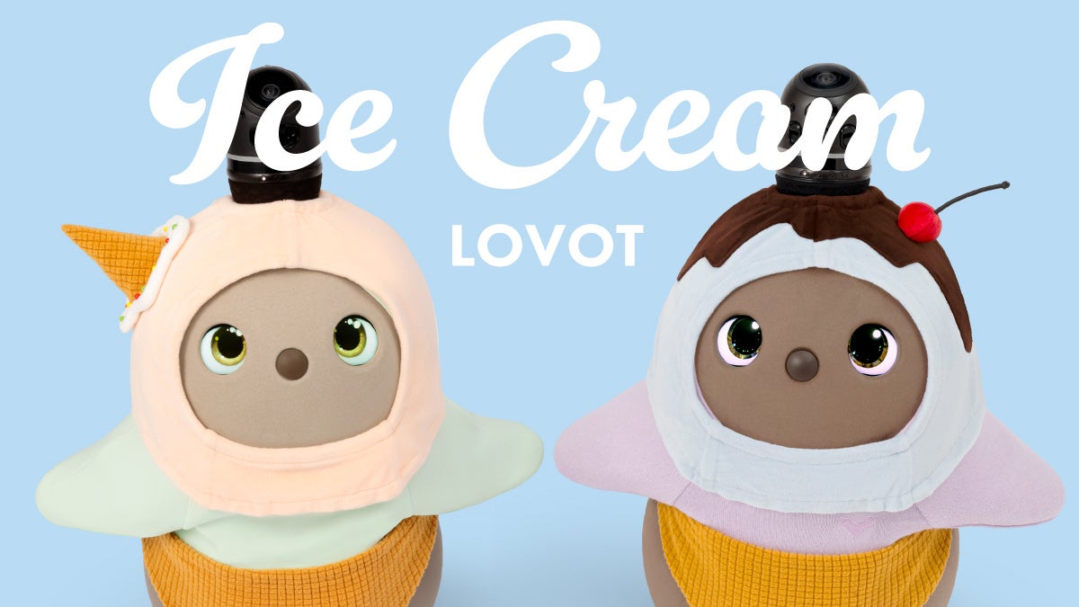 新色が加わったひんやりウェア「ISUIT®（アイスーツ）」で『LOVOT』とすずむ夏。